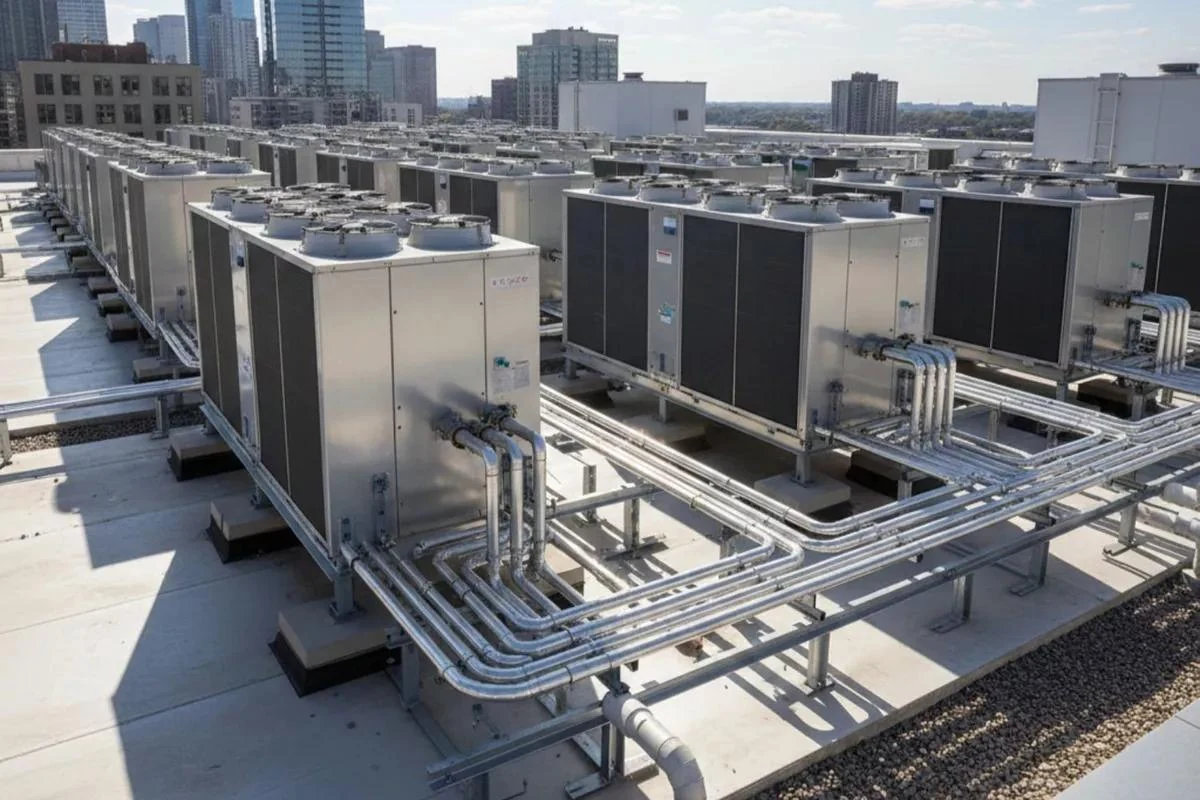 Commercial central HVAC and chiller systems